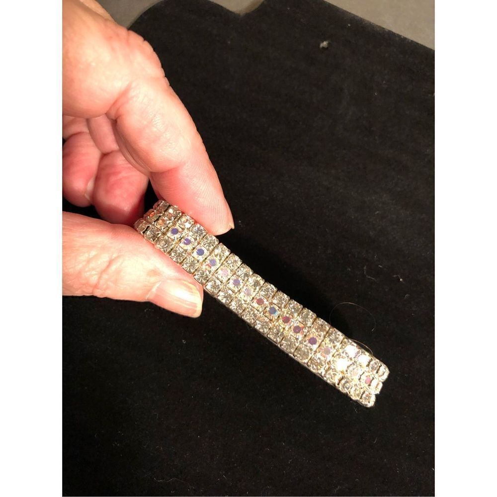 Kirk’s Folly Rhinestone Stretch Bracelet